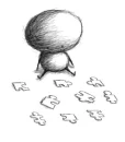 broken pieces