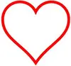 Flashing Heart Red
