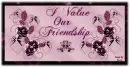Mauve Friendship Plaque