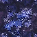 Purple glittered