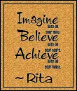 Motivational Quotation In Gold - Rita