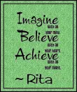Motivational Quotation In Green - Rita
