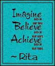 Motivational Quotation In Turquoise - Rita