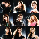 SNSD in Black Tile Background