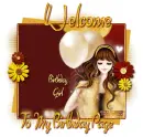 Welcome Birthday Page