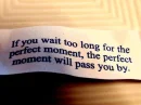 The perfect moment...