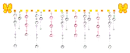 Yellow Butterflies Divider