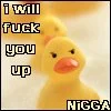 Fowl mouthed Duckie
