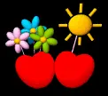 Sunshine, flowers, and love