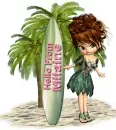 Girl with surfboard - Milaine