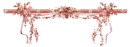 Peach floral divider - div