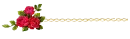 Red floral divider - div - vday