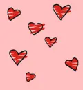 pink hearts