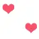 red hearts