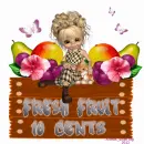 Fresh Fruit - Girl - Butterflies