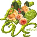 Glitter Graphics SNAKE Love