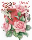 Roses and Hummingbird - Jessi