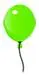 Birthday Balloon - Green