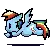 rainbow dash run