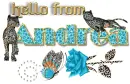Leopard in Blue - Andrea