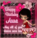 Happy Birthday - Anna - aug bir