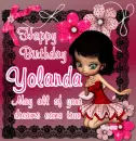 Happy Birthday - Yolanda - aug bir