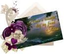 Purlple post card - Fran
