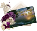Purple post card - Mietta