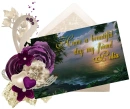 Purple post card - Pelia