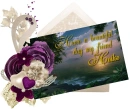 Purple Post card - Hieke