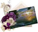 Purple Post card - Mileidi