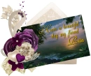 Purple Post card - Rita