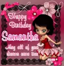Happy Birthday - Samantha - aug bir