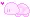 Pink cute turtle