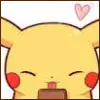 cute pikachu square