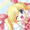 cute pink blonde anime girl 