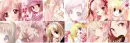 pink anime collage
