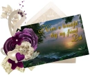 Purple Post card - Deb