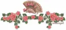 Coral Roses W/ Fan