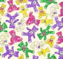 Colorful bears - background