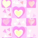 Pink cut up hearts