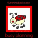 fluttering ladybug