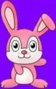 Rainbow Backround bunny