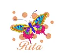 Rainbow Butterfly - Rita