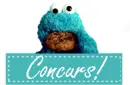 Cookie Monster 'Concurs' buton