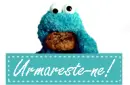 Cookie Monster 'Follow me' button