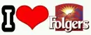 I Love Folgers Coffee