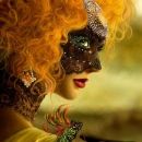 Girl with mask