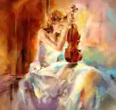 Girl playing violin