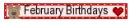 February Birthdays - feb bir - ggr